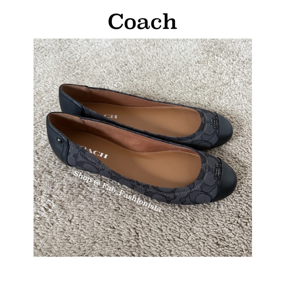Coach Signature Logo Flats size 8.5